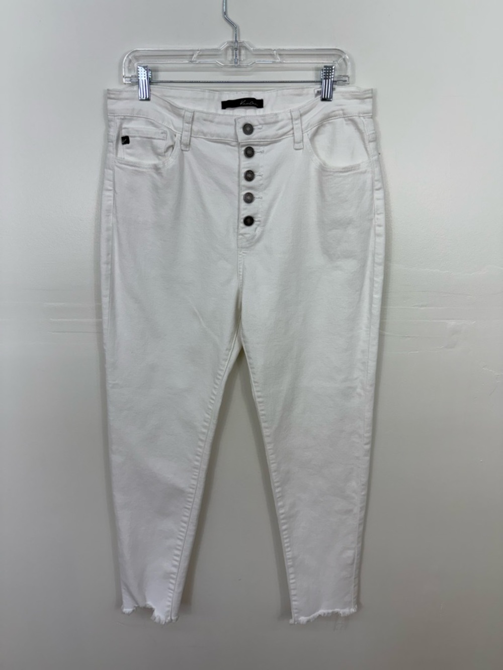 KanCan White High-Rise Button-Fly Jeans R20